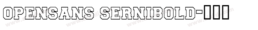 opensans sernibold字体转换